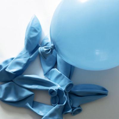 Inflatable Latex Balloons Blue 10 Pieces
