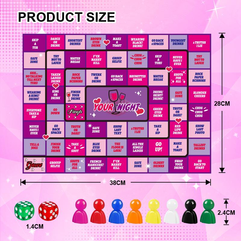 Настольная игра Cross NewFun для вечеринок и питья для друзей