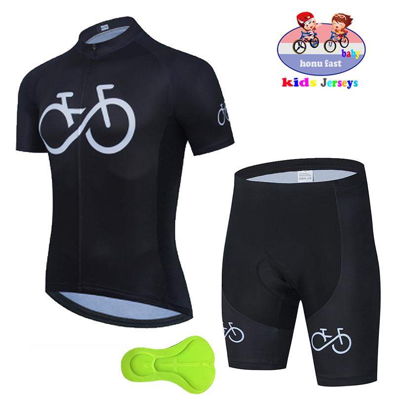 Childrens Cycling Clothes Summer Kids Shorts Jersey Biking Suit Child Clothes MTB Children's Cycling Wear Equipment