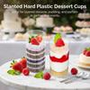 80ml Dessert Cups Mousse Pudding Container Food Grade Plastic Clear Disposable