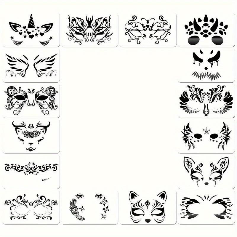 16Pcs painting series hollow painting template, wall album decoration, DIY hand painting, painting handwritten, graffiti printing inkjet template