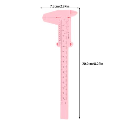 10 ks 150mm Pravítko pro microblading obočí Měřicí nástroje pro make-up obočí pro začátečníky