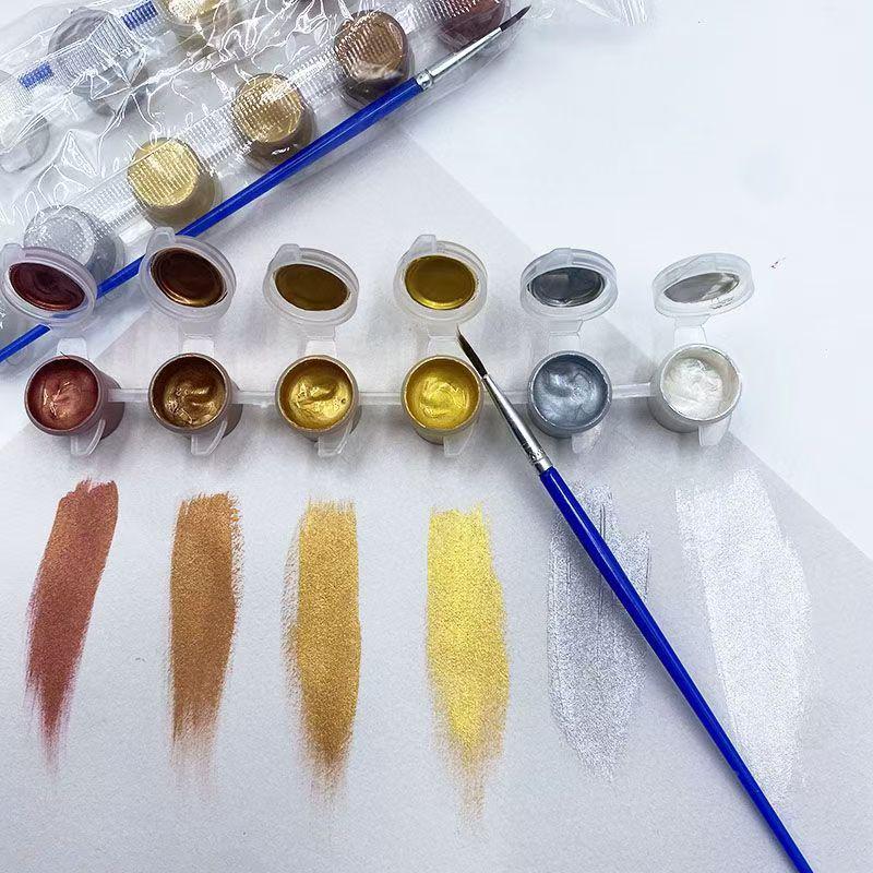 Plum Blossom Palette Set: Large, Medium, Small Dishes for Watercolor, Gouache, Oil, Acrylic & Chinese Painting – Ideal for Children & Students
