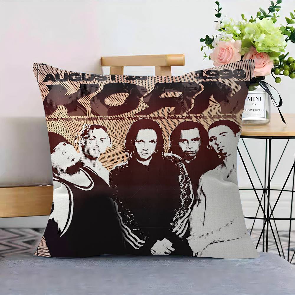 Vintage Rock Band KORN Pillow Gift Home Office Decoration Pillow Bedroom Sofa Car Cushion CoverPillow Case
