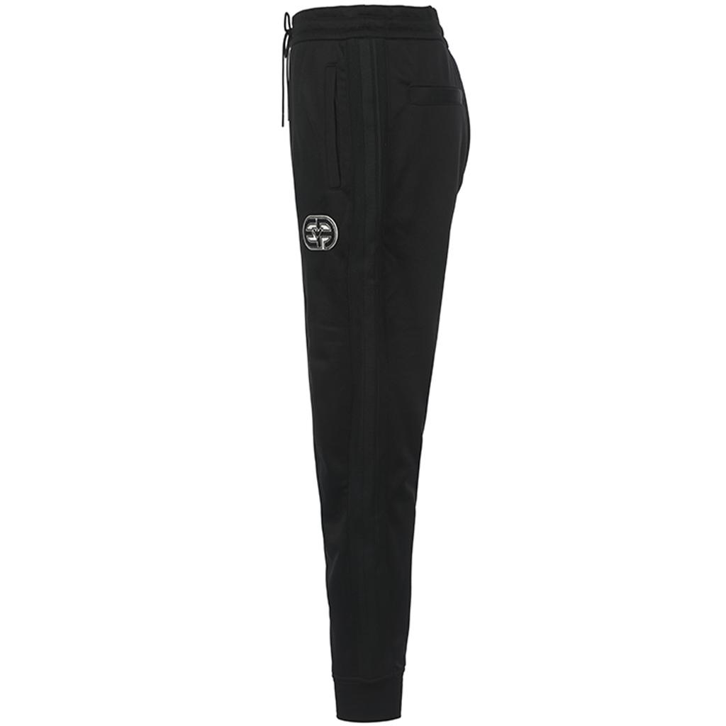 Emporio Armani SS23 Logo Drawstring Mid-Rise Cuffed Knit Joggers Men Bottoms Black 3R1PZ4-1JLYZ-0999