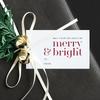 50-Pack Glossy Finish Rectangular Holiday Gift Tags, for Easy Hanging, Perfect for Christmas Presents, Events & Celebrations