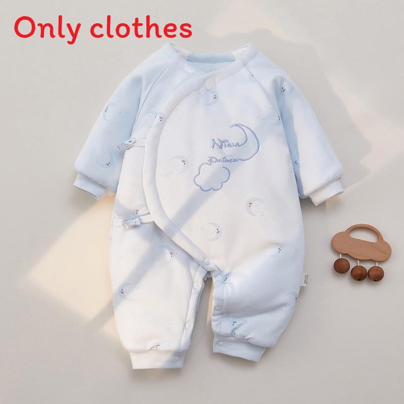 Baby Boy Girl Winter Thick Cotton Hanbok With Slipon Closure For Newborns