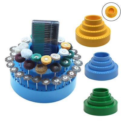 360° Rotary Tool Bit Holder, Mandrel Drill Bench Tool Holes Screwdriver Bit Holder Drill Head Storage Case