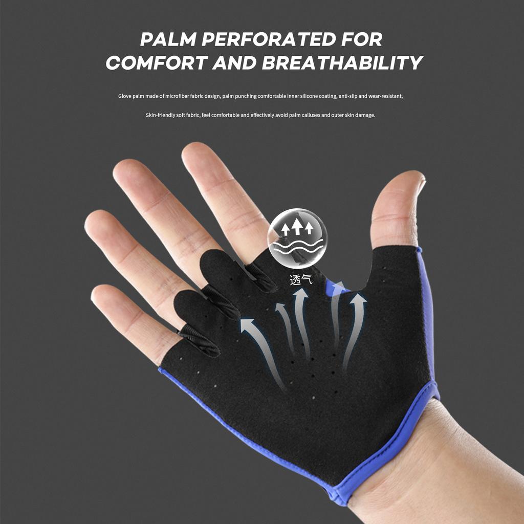 Men Women Fitness Gloves Wrist Support Breathable Non-slip Gel Pad for Weightlifting Gym Training Bodybuilding Sports Palm
