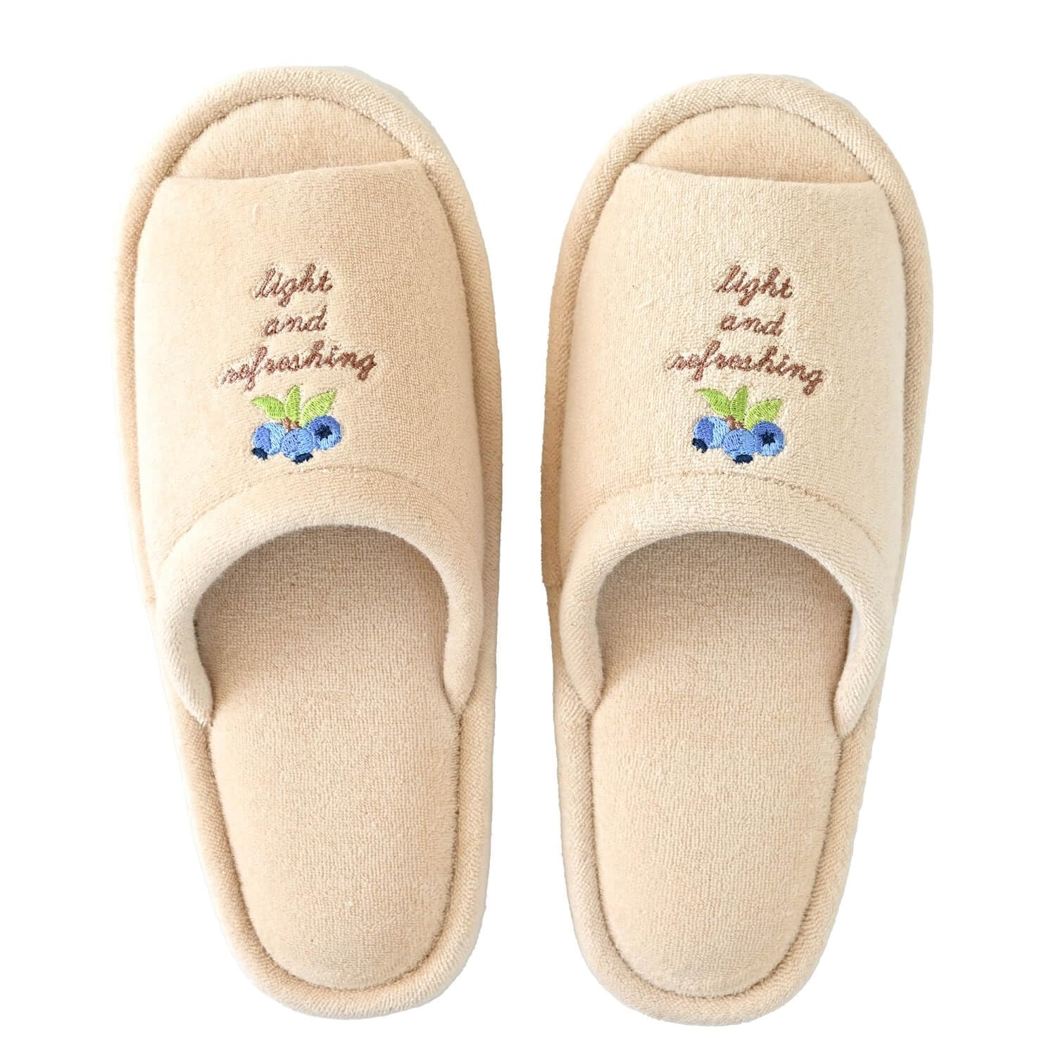 

Тапочки OKA Milling Washable, бежевые, натуральные, фруктовые (Нордик-чек)
