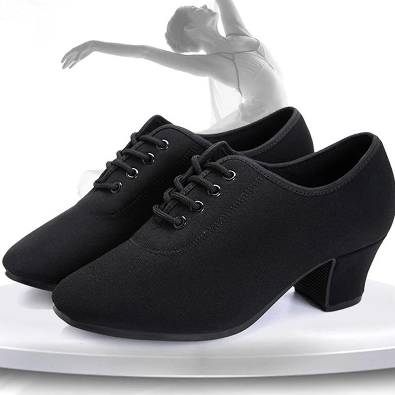 Damskie buty do tańca latynoskiego Jazz dorosłe buty do tańca towarzyskiego Salsa kobieta czarne czerwone nauczyciele szkolą nowoczesne trampki do tańca Tango