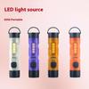 Mini Keychain Flashlight Type-C Fast Charging Torch Lamp With Magnet Multifunction Warning Camping Flashlight