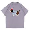 LEMANISM Huang Zihongfan Dachshund Embroidery Heavyweight T-Shirt