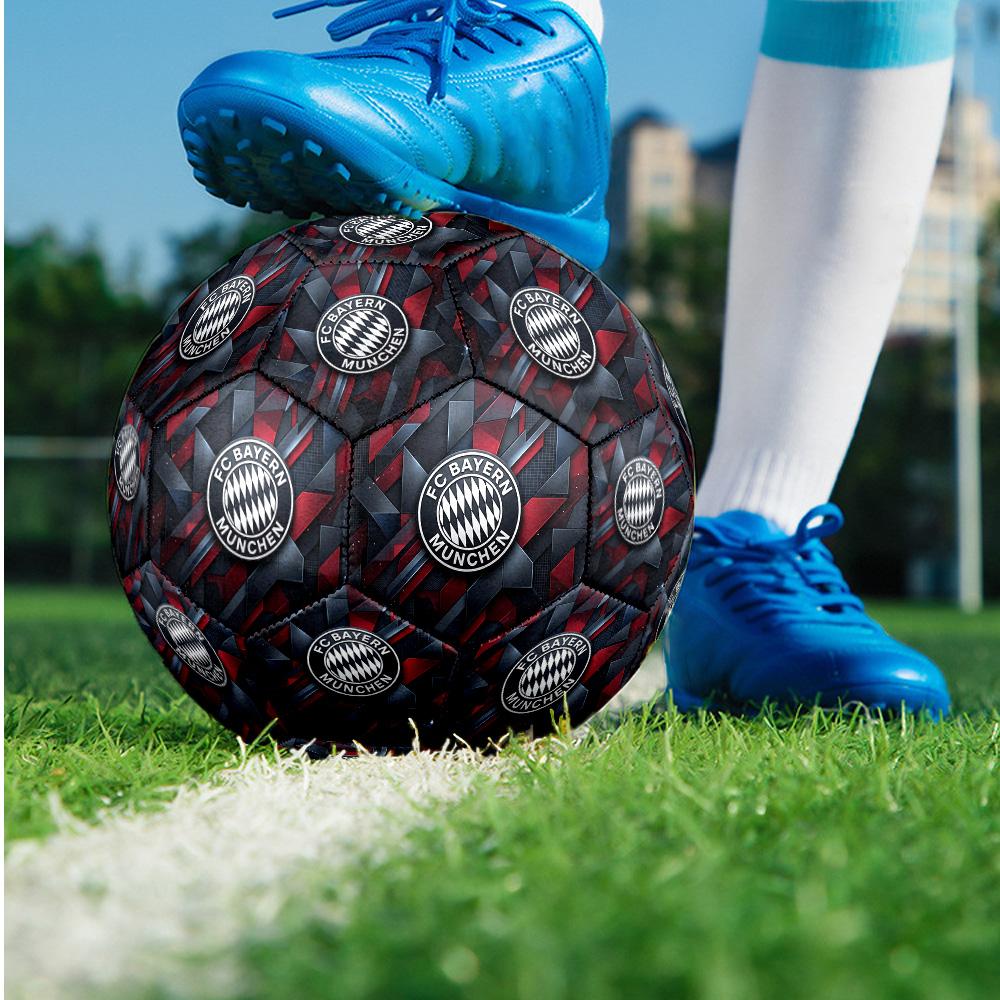 FC Bayern München Thema Fußball Größe 5 Fußball Weiche Haptik Professioneller Trainingsfußball für Outdoor-Sportarten