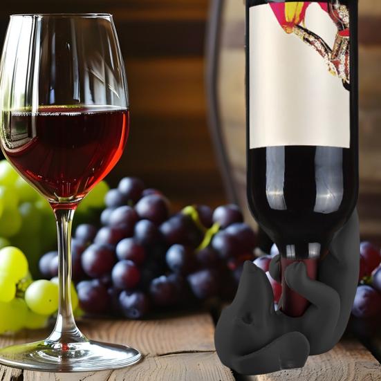 Dachshund Wine Bottle Holder PLA Dog Figurine Beer Bottle Display Stand Organizer