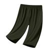 Women Casual Cotton And Linen Solid Drawstring Elastic Waist Long Straight Pants