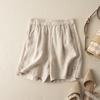 Summer Women's Shorts High Waist Straight Leg Pants Comfortable Breathable Cotton and Linen Casual Pants