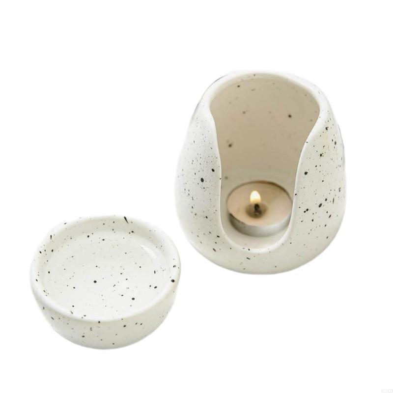 62KD Ceramic Essential Oil Burners, Scent Wax Melt Burners with Holder