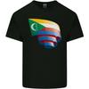 Curled Comoros Flag Comorian Day Football Unisexs Light Cotton TShirt