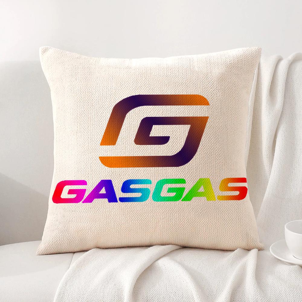 Motorcycles G-Gasgas Cool Cushion Cover Natural Linen Pillow Cover Double-Sided Print Cushion Case For Sofa Home Decor Gift