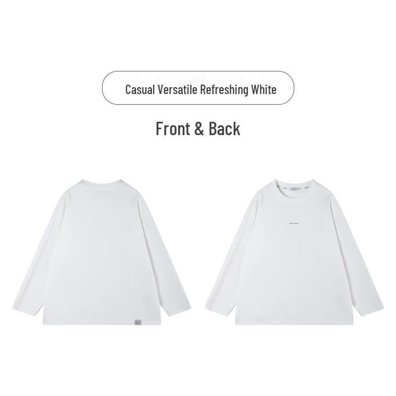 Mucmukn Boys' Sorona Cooling Letter Print White T-Shirt