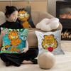 Cartoon Garfield Cute Cat Cushion Cover Car Throw Pillow Case For Sofa Car Christmas Gift 40X40Cm 45X45Cm
