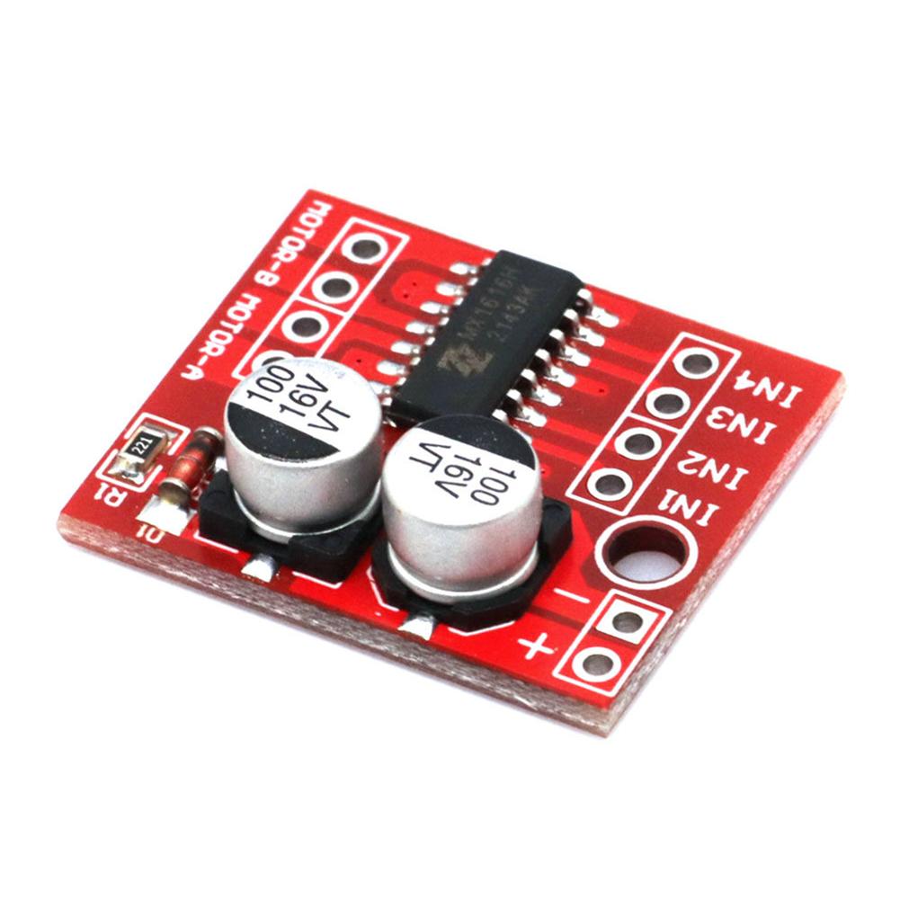 1-10 STÜCKE L298N DC-Motor-Treiber, MX1508 Mini Dual-Kanal 2-10V 1,5A 2-Wege PWM-Geschwindigkeitsregler Duale H-Brücke Schrittmotor-Treiber