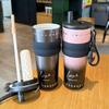Ceramic Inner Tank Thermos Cup 316 Stainless Steel Girls High-value Straw Cup New Large-capacity Car Ice Cup