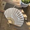 Japanese Style Fan Vintage Bamboo Folding Hand Held Fan Dance Hanfu Zen Shell Fan Classical Cheongsam Photo Props Art Gifts