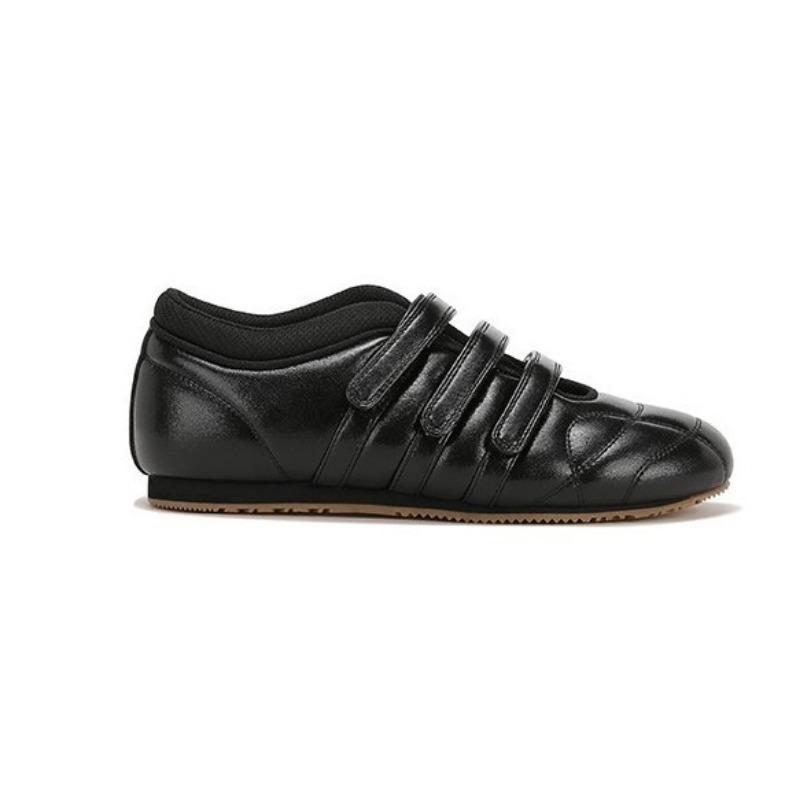 Cowhide Edition Three Velcro Casual Leather Functional Mary Jane Single Shoes Women's Bowling Shoes