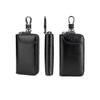 Fashion Genuine Leather Keychain Holder Pouch Zipper Key Holder Organizer Car Key Case