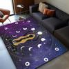 Mystical Goddess Moon Phases Rug - Celestial Art, Boho Chic Living Room Decor Anti slip carpet can be machine washed