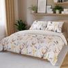 ZARIA Bedding Set 220x200 Cm - Satin Cotton, Delicate Floral Pattern