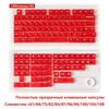 Russian Language Transparent PC Magnetic Axis Personalized Keycaps for Mechanical Keyboards