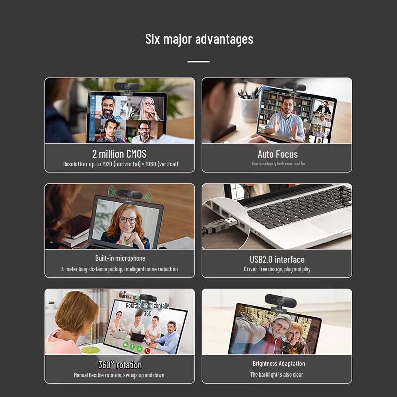 Hikvision DS-E12a 1080P USB Webcam