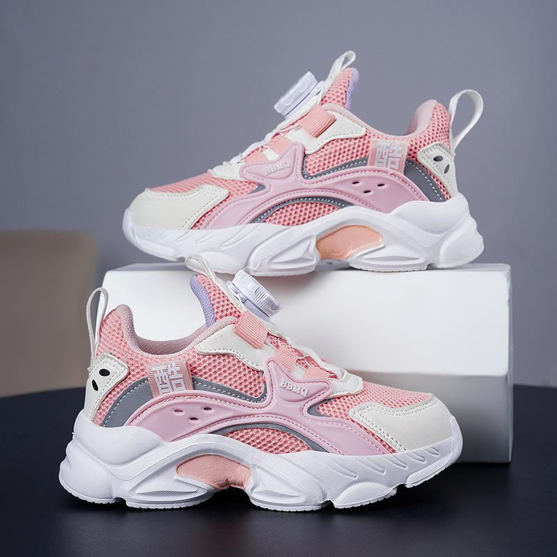 Boys' shoes 2025 spring and autumn new middle-aged and older children's sports shoes girls' mesh breathable student casual shoes