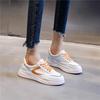 2025 new comfortable women's shoes spring sports flat leather white shoes 2025 direct sales platform casual single shoes women