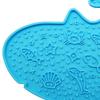 Pet Slow Food Mat with Suction Cups, Whale Shape Slow Feeding Mat for Prevent Choking Anxiety Relief, Non-Slip Silicone Lick Mat for Dogs And Cats