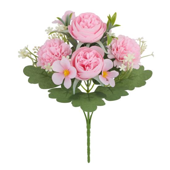 

Имитация шаровидной хризантемы, искусственные цветы, букет из искусственных хризантем и роз, цветочные композиции, реалистичные искусственные цветы хризантемы для дома розовый