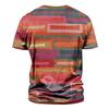 Men'S Printed T-Shirt Outdoor Retro Button Loose Short Sleeve Top