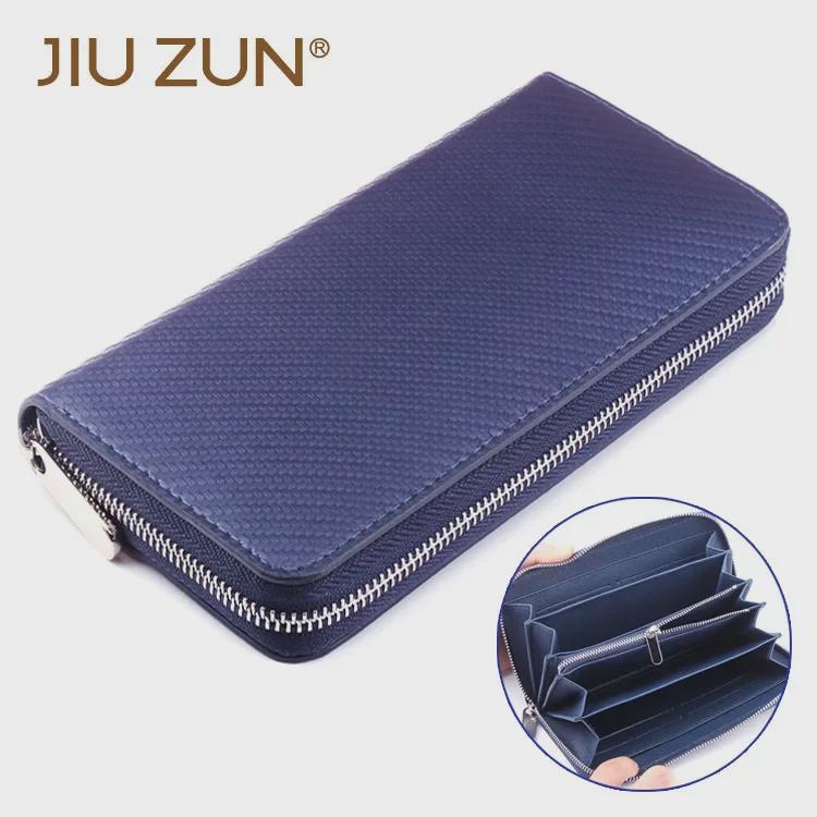 Straw Pattern Microfiber Leather Wallet for Men and Women - Customizable Design