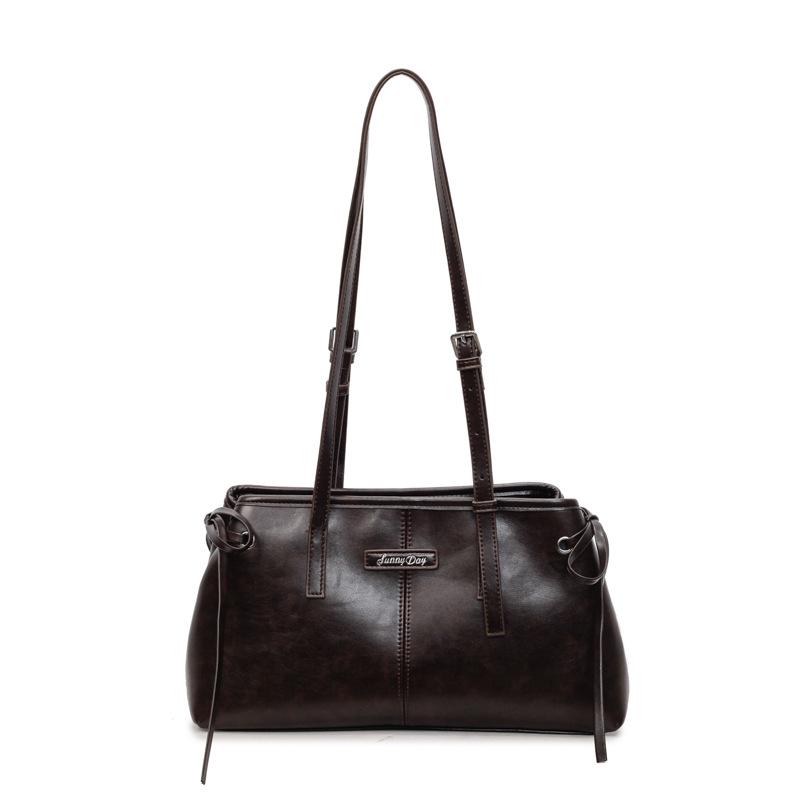 Leopard Print Bag Women's Large Capacity 2025 New Autumn and Winter Retro Shoulder Underarm Bag Niche Portable Work Commuter Bag