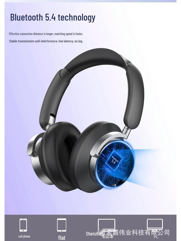 2026 Best-Selling Dual-Feed Noise-Cancelling Over-Ear Bluetooth Headphones for Apple & Huawei - Super Long Battery Life