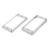 2Pcs Pickup Mounting Ring Metal Double Coil Pickup Mounting Cover Frame Musical Instrument Accessory Set