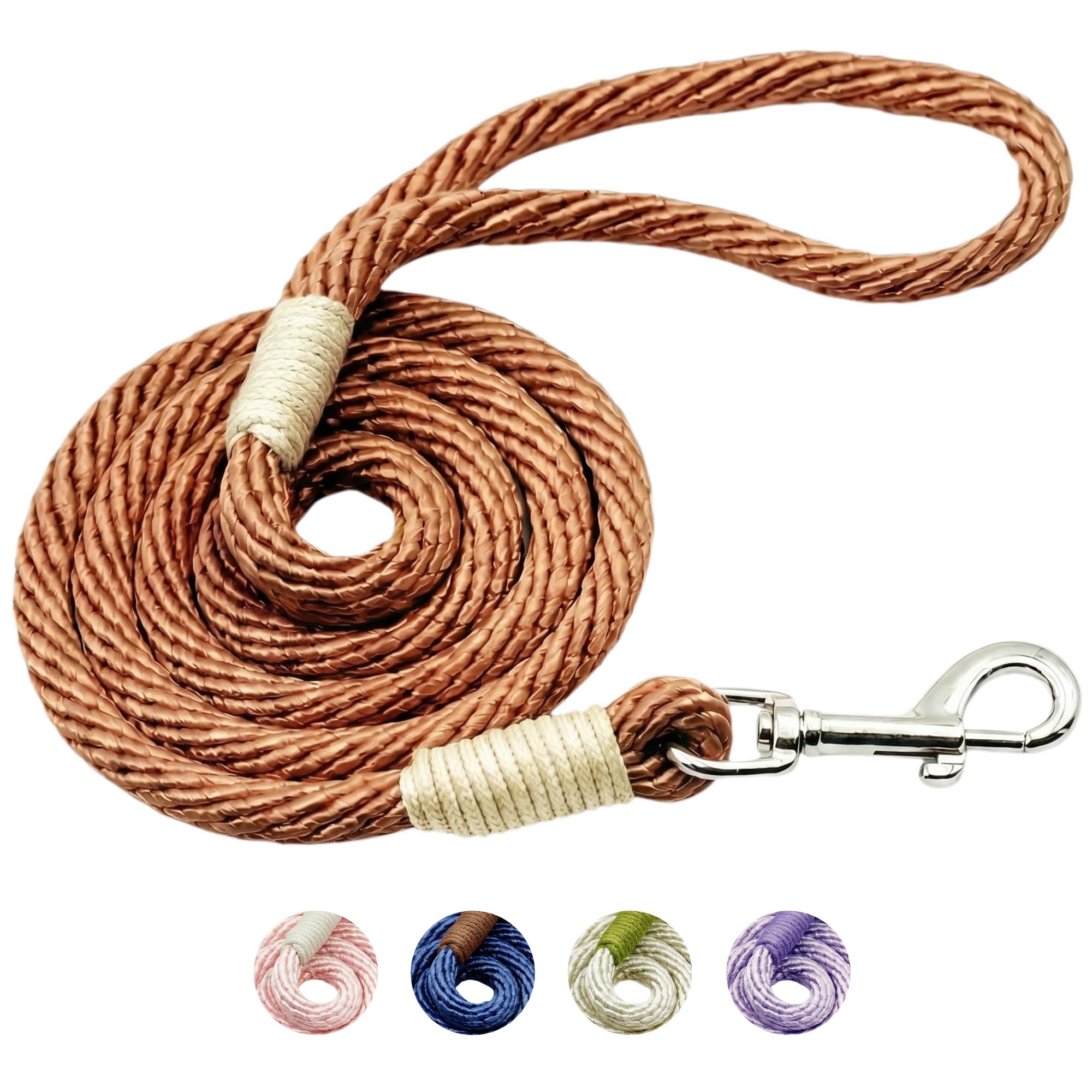 

KAWAPET Dog Leash Handmade by Gentle on Weight Capacity of Suitable for and Extra Small Nighttime Zinc Stylish Length 150cm Width - Artisans, Hand,