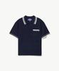 Stico Diems Contrast Tip Open Collar Knit Navy (Oversized)_Lktwb61Osn