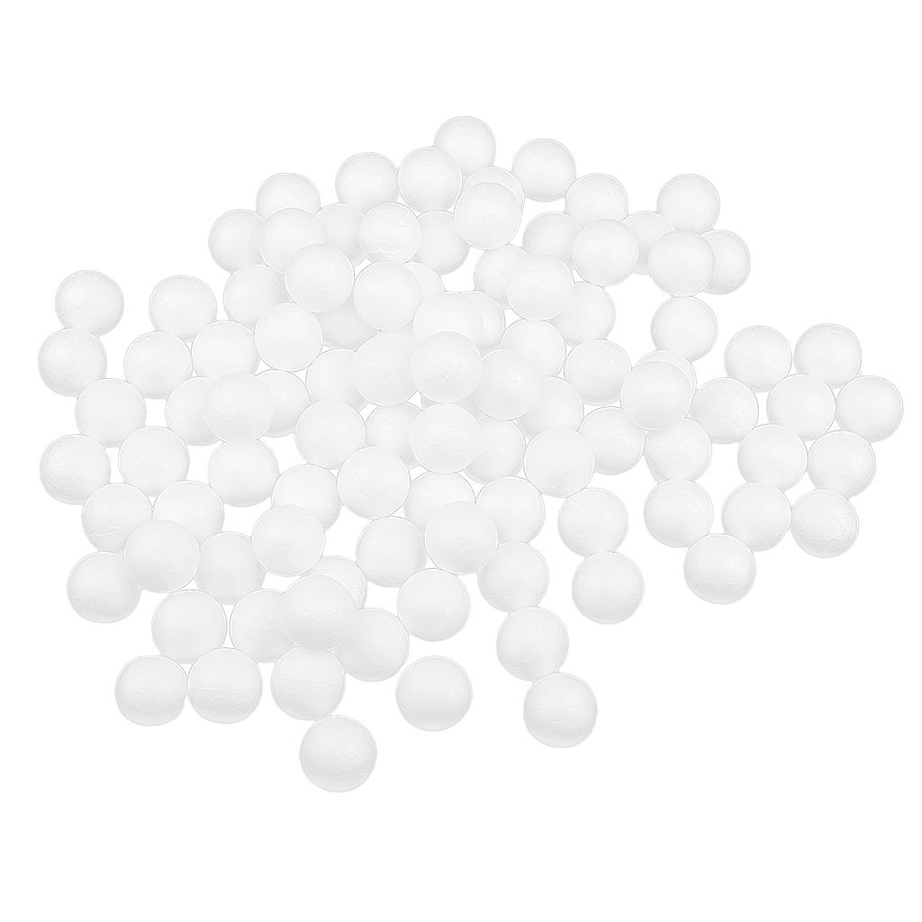 White Foam Balls, Polystyrene Craft Decoration Balls for Model Making, Decoration,
