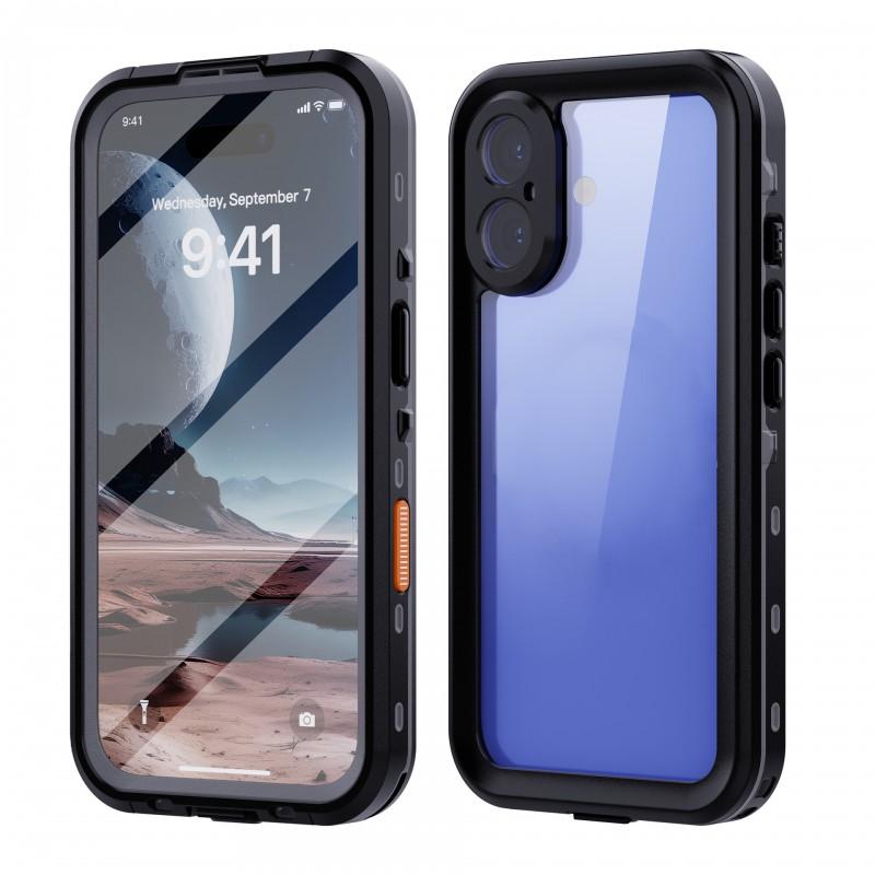 Waterproof IPhone 16 Pro Max Case IP68 Outdoor Shockproof TPU Cover 17 15 14 13 Series