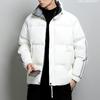 Winter Hong Kong style casual handsome young neutral style public plate printing label thickened men's cotton-padded jacket