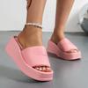 fashion New Thick SoleSummer Pinch Toe on Women Wedges Sandals Platform High Heels Fashion Open Toe Ladies Casual Shoes Comfortable
